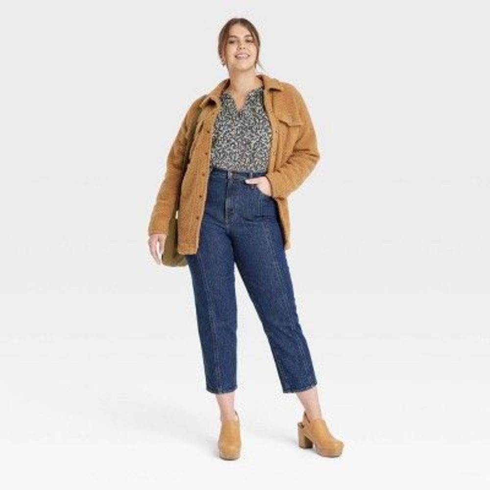 4/$25 SALE Universal Thread Straight-Leg Ankle Jeans in Dark Blue